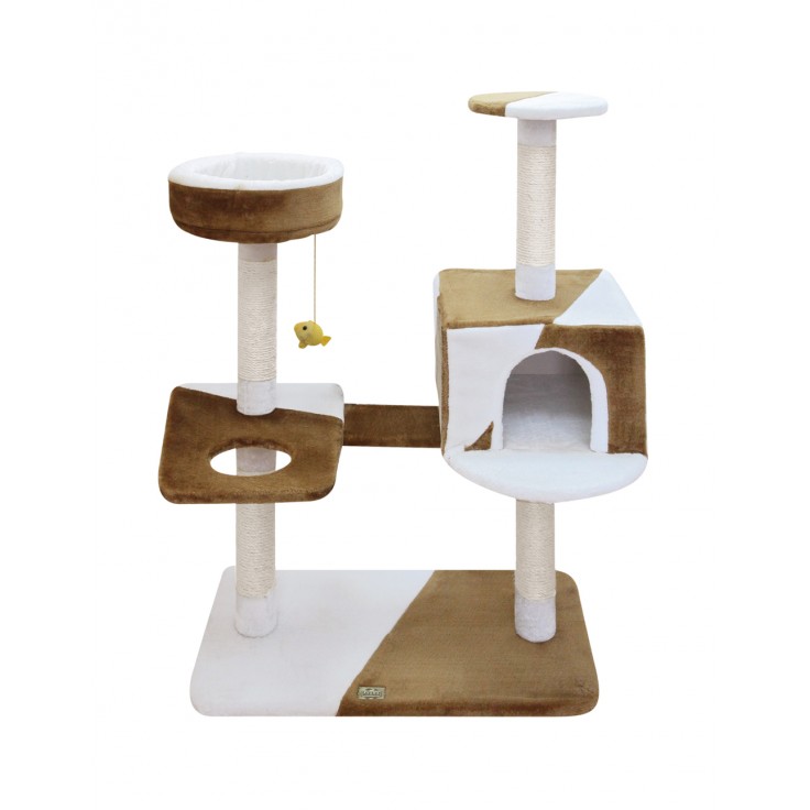 FAUNA CAMILA CAT POLE - BROWN-WHITE