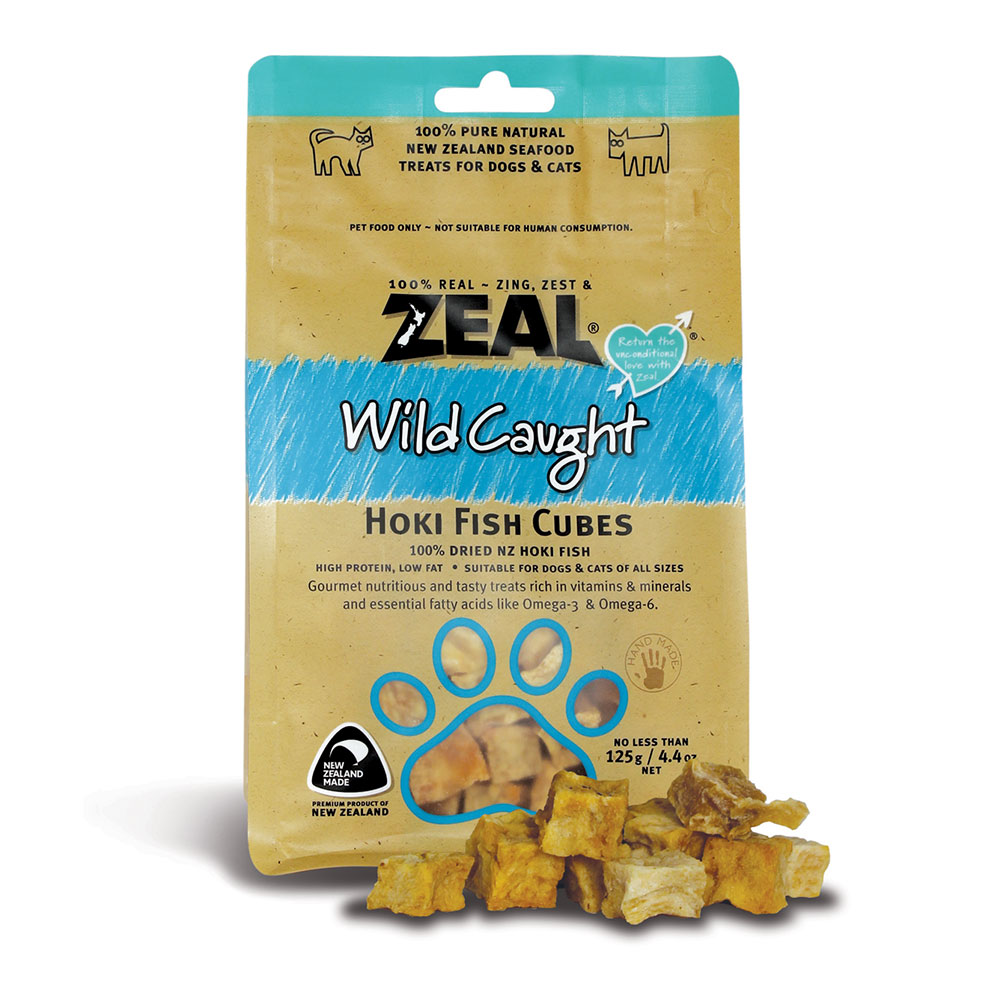 Zeal Hoki Fish Cubes (Dog Treat)