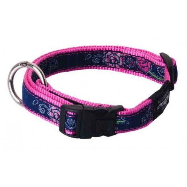 Rogz Denim Rose Collar