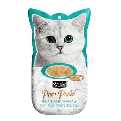 Kit Cat Puree Tuna & Fiber(Hairball)