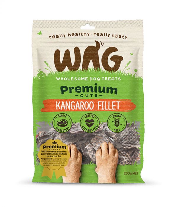 Wag Premium Cuts Kangaroo Fillet Dog Treats 50G