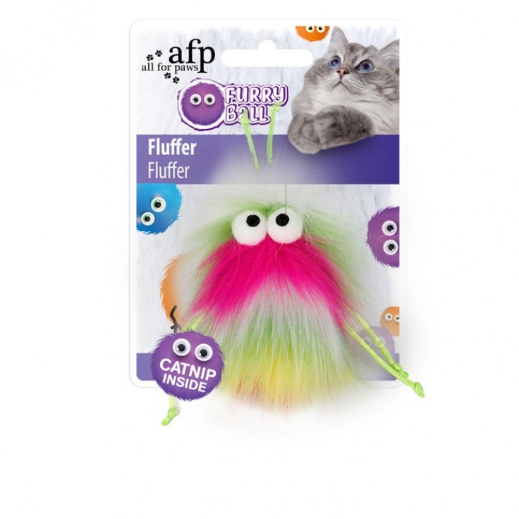 ALL FOR PAWS FLUFFER - PINK (CAT TOY)