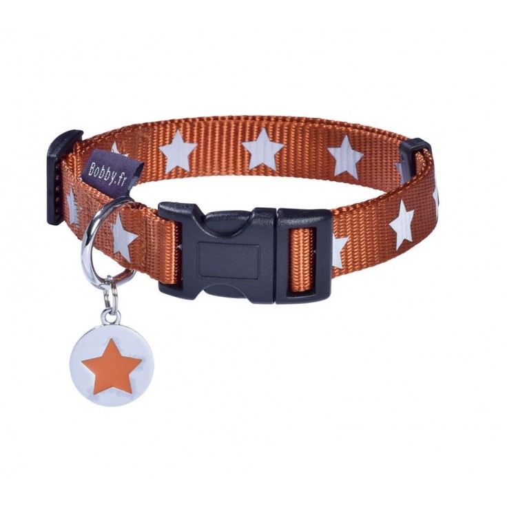 BOBBY MIDNIGHT COLLAR - ORANGE / XS