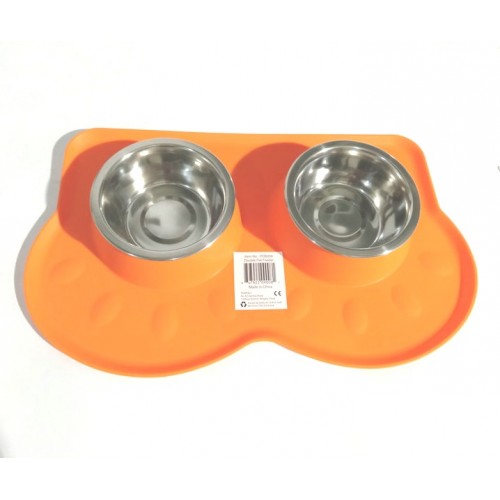 PAW PALS DOUBLE PET FEEDER (PDB008)