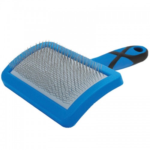 GROOM PROFESSIONAL CURVED SOFT SLICKER BRUSH-MEDIUM :850290