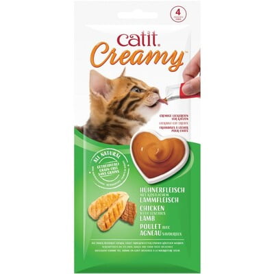 CATIT CREAMY LICKABLE TREATS - CHICKEN & LAMB