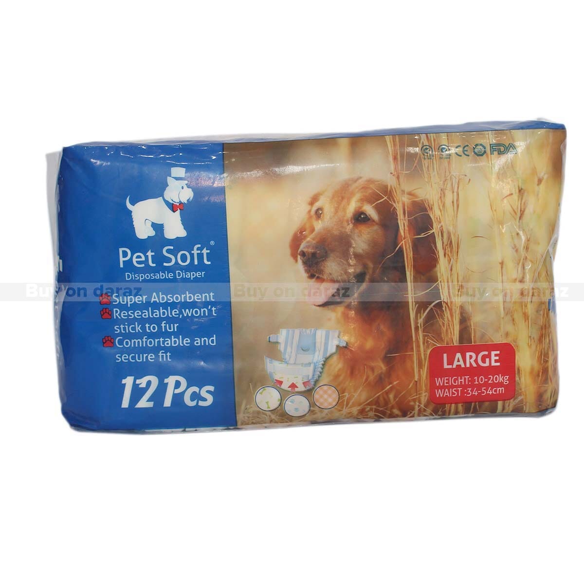 Pet Soft Disposable Diaper Large