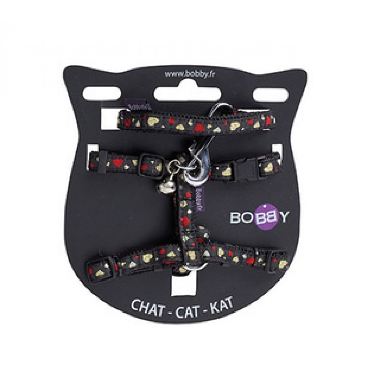 BOBBY LOVELY HARNESS & LEAD - BLACK