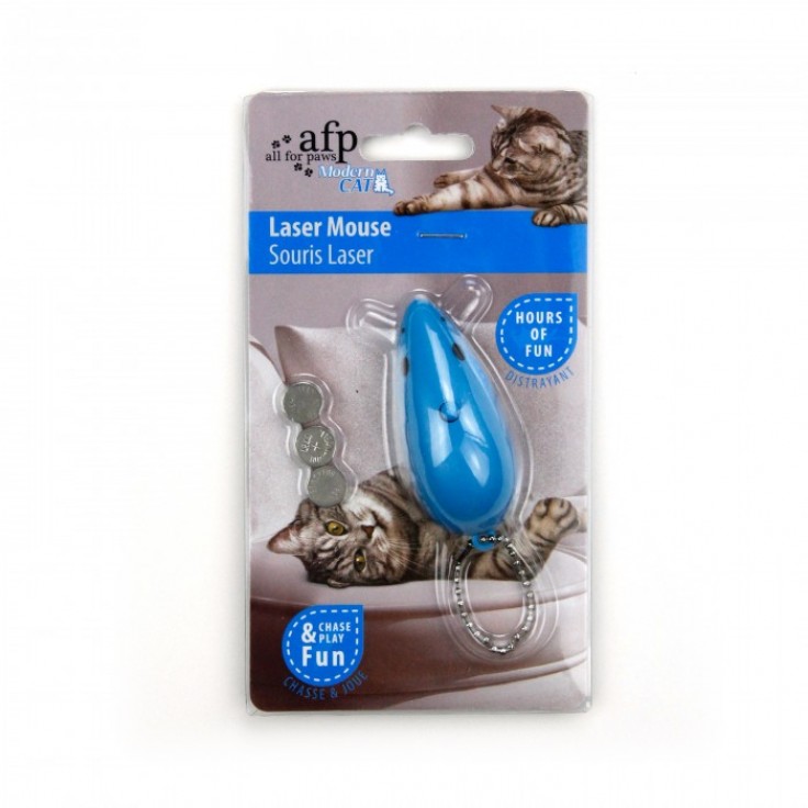 ALL FOR PAWS LASER MOUSE - BLUE (CAT TOY)