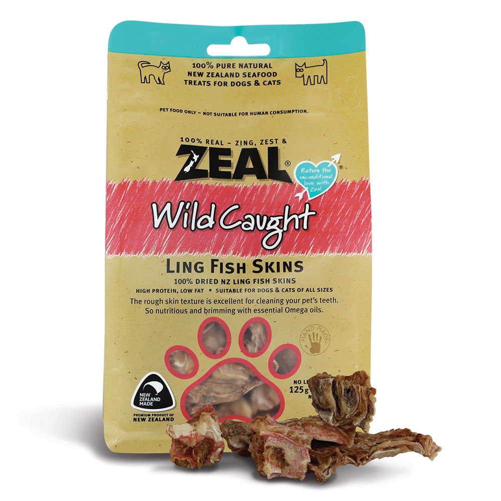 Zeal Ling Fish Skins (Dog Treat )