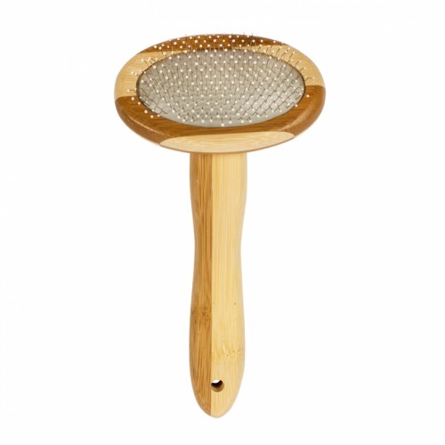 DUVO BAMBOO SLICKER BRUSH-M (18X10CM):(158005)