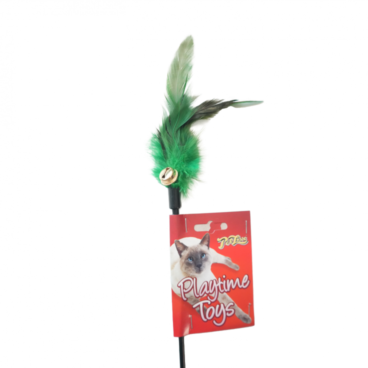 Kat Tikkler Feather with Bell - Assorted Colours