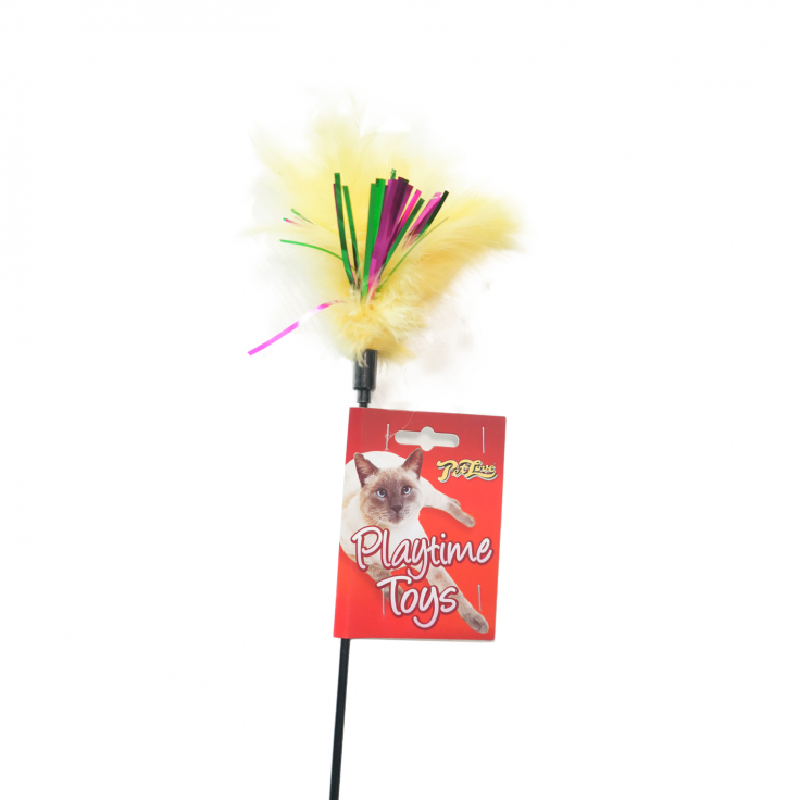 Kat Tikkler Feather with Ribbon - Assorted Colours