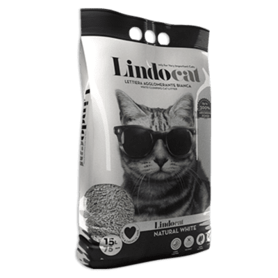 LINDO(CAT LITTER) NATURAL WHITE CLUMPING 15 L