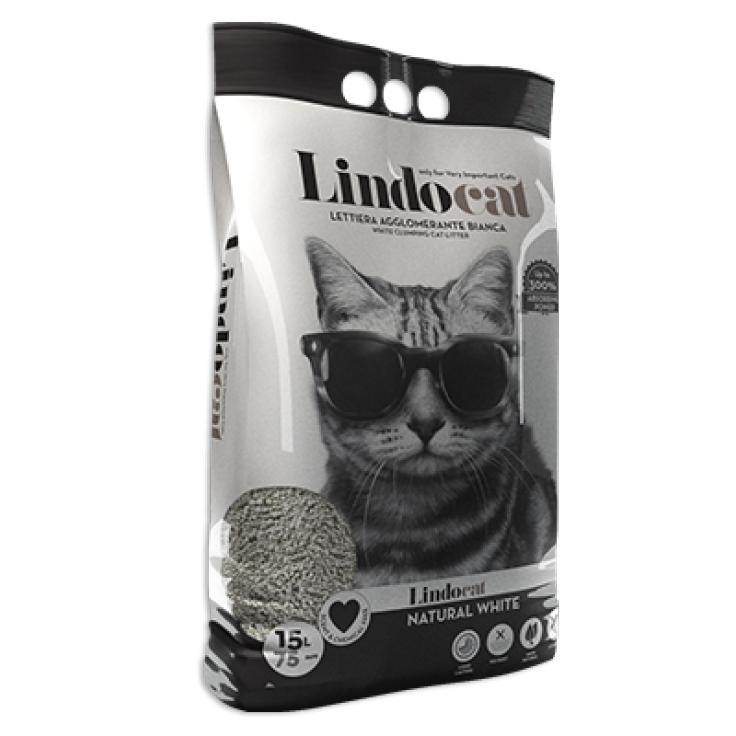 LINDO(CAT LITTER) NATURAL WHITE CLUMPING 15 L
