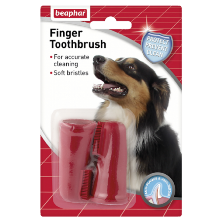 BEAPHAR FINGER TOOTHBRUSH - 2 PCS