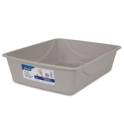 PETMATE LITTER PAN MEDIUM ~ MOUSE GRAY