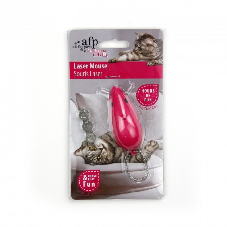 ALL FOR PAWS LASER MOUSE - PINK (CAT TOY)