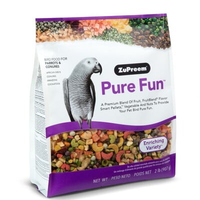 ZUPREEM PURE FUN PARROTS & CONURES 2 LB (Bird Food)