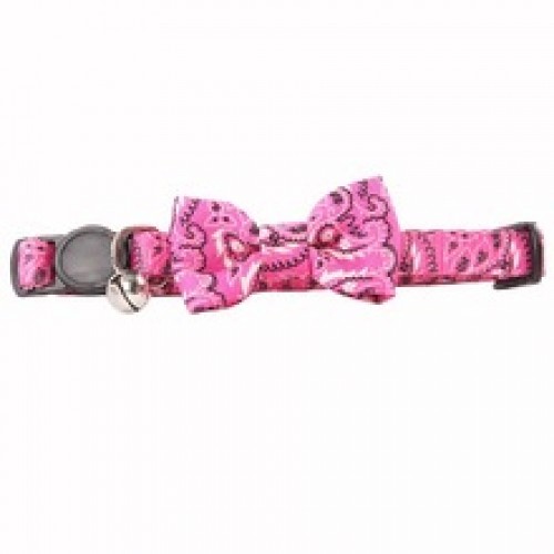 PAWISE CAT COLLAR WITH BOWKNOT—PINK:28020