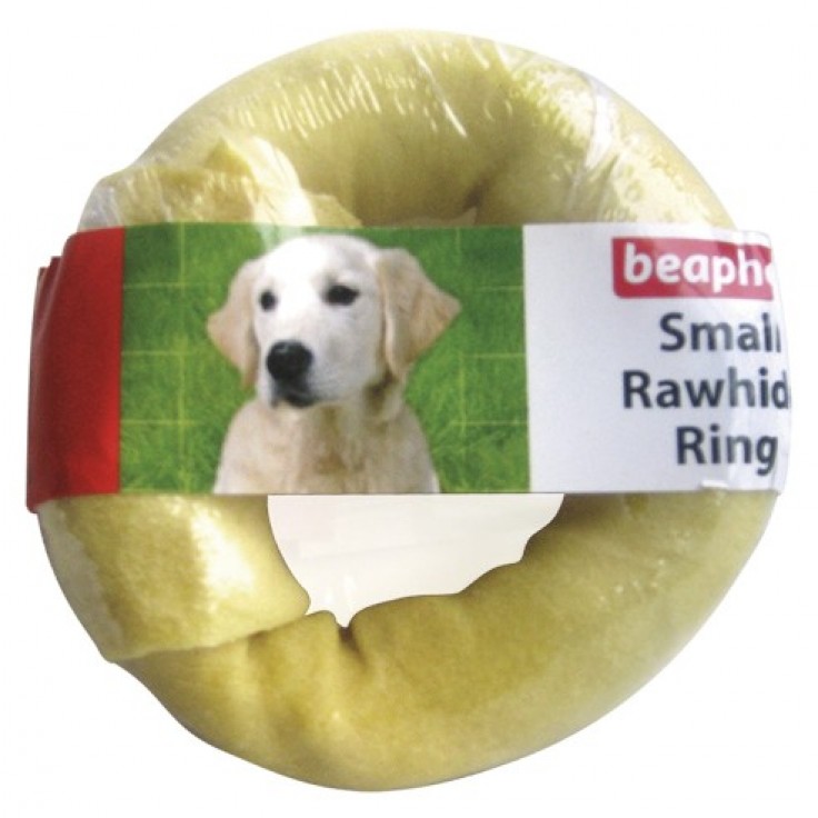 BEAPHAR SHERLEY'S RAWHIDE RING SMALL (DOG TREAT)