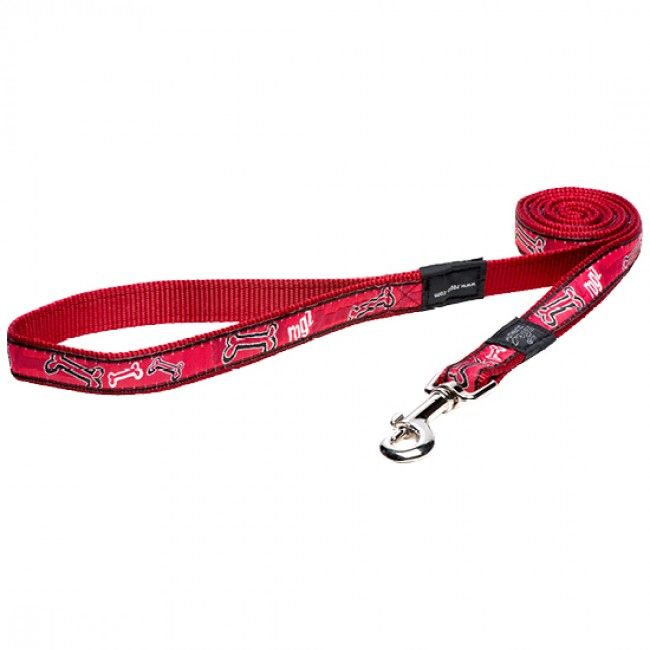 Rogz Red Bone Lead MEDIUM