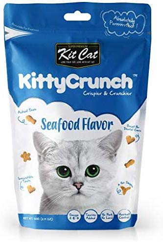 Kit Cat Kitty Crunch Seafoods Flavor (60g) Cat Treat