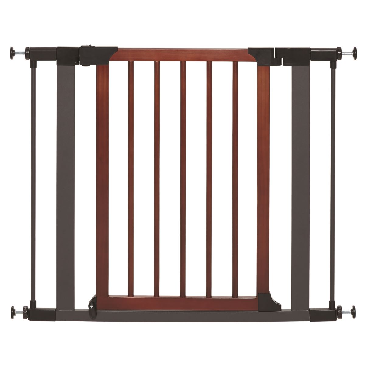 Midwest Steel Pet Gate with Decorative Wood Door