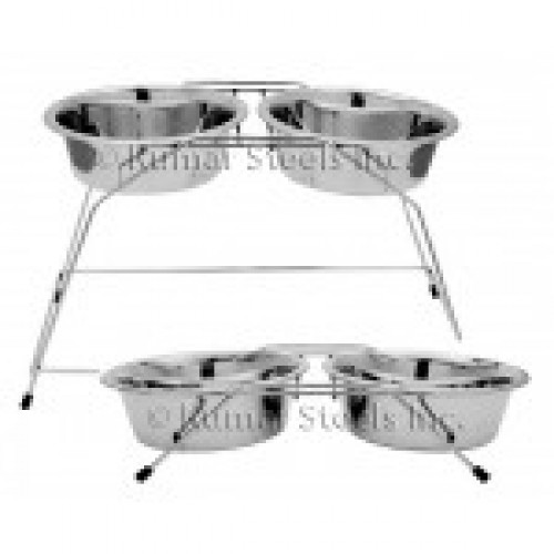 KUMAR STEELS RACK WITH 2 *BOWL 0.90L, IQUART