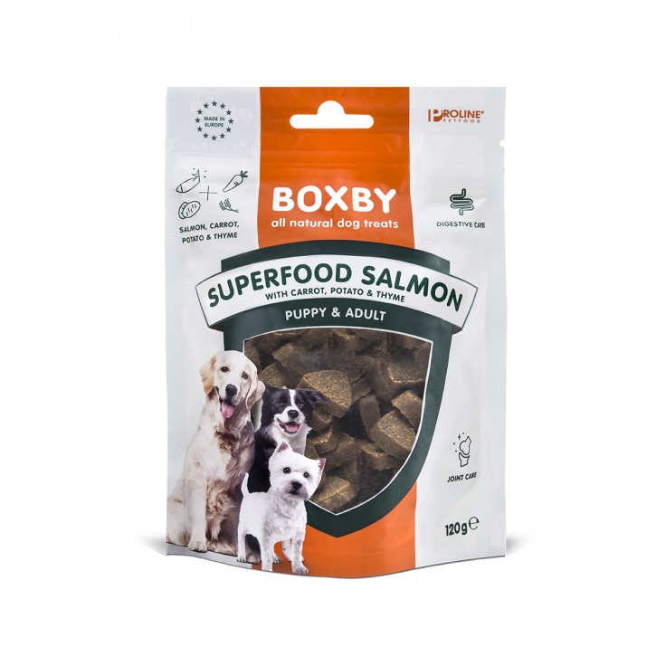 PROLINE BOXBY SUPERFOOD SALMON, CARROT & THYME - 120G
