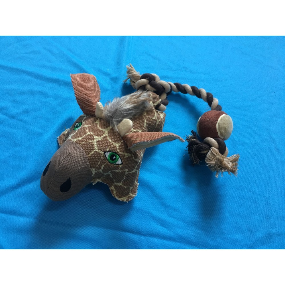 Nutra Pet Giraffe Head Dog Toy
