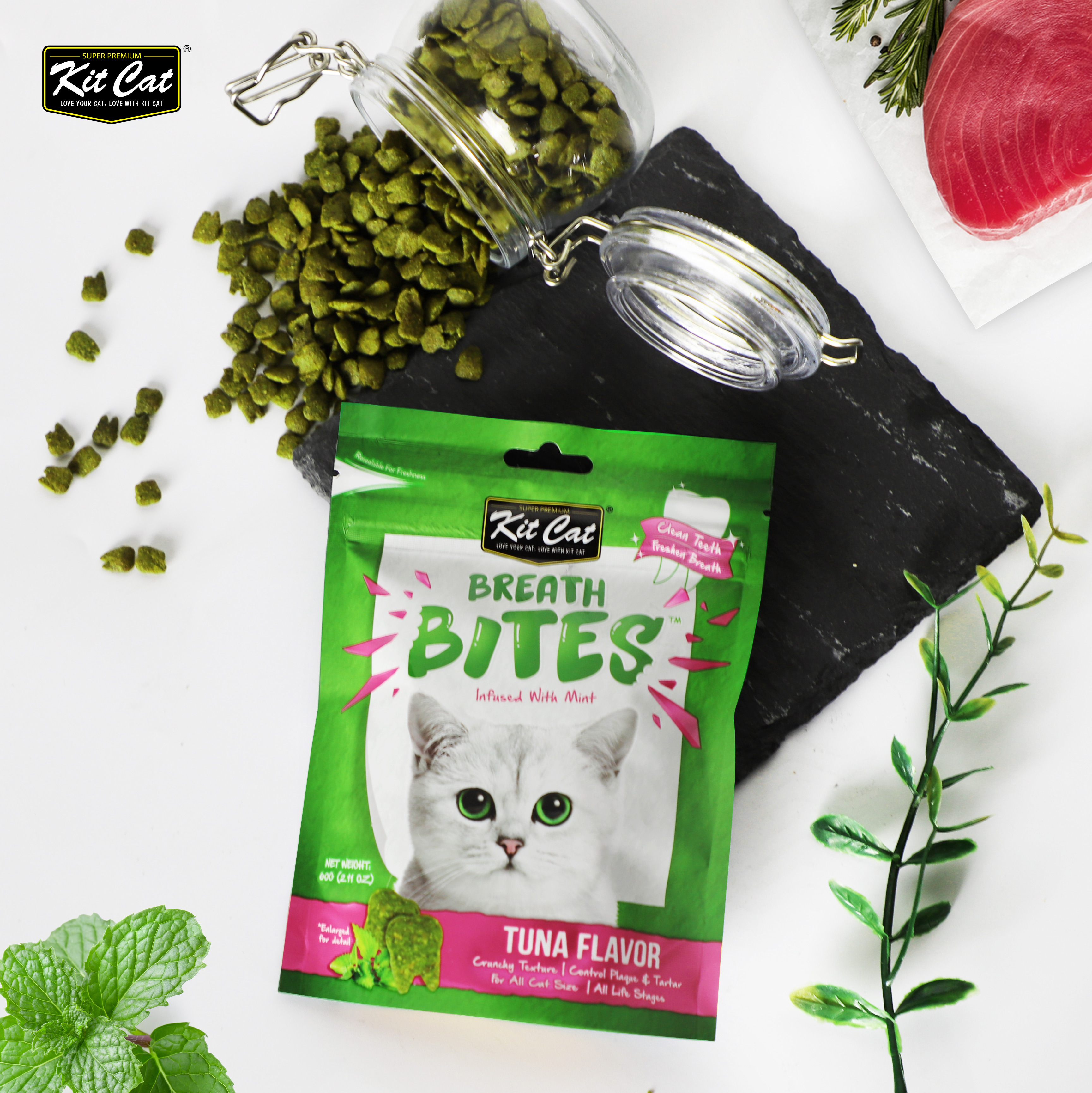 Breath Bites Tuna Flavor 60g Cat Treat