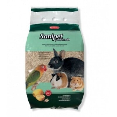 PADOVAN SANIPET profumato 4L (Maize cob granule litter, scented with lemon)