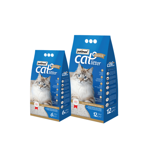 PATIMAX BENTONITE+ZEOLITE CAT LITTER 12L (LAVANDER)