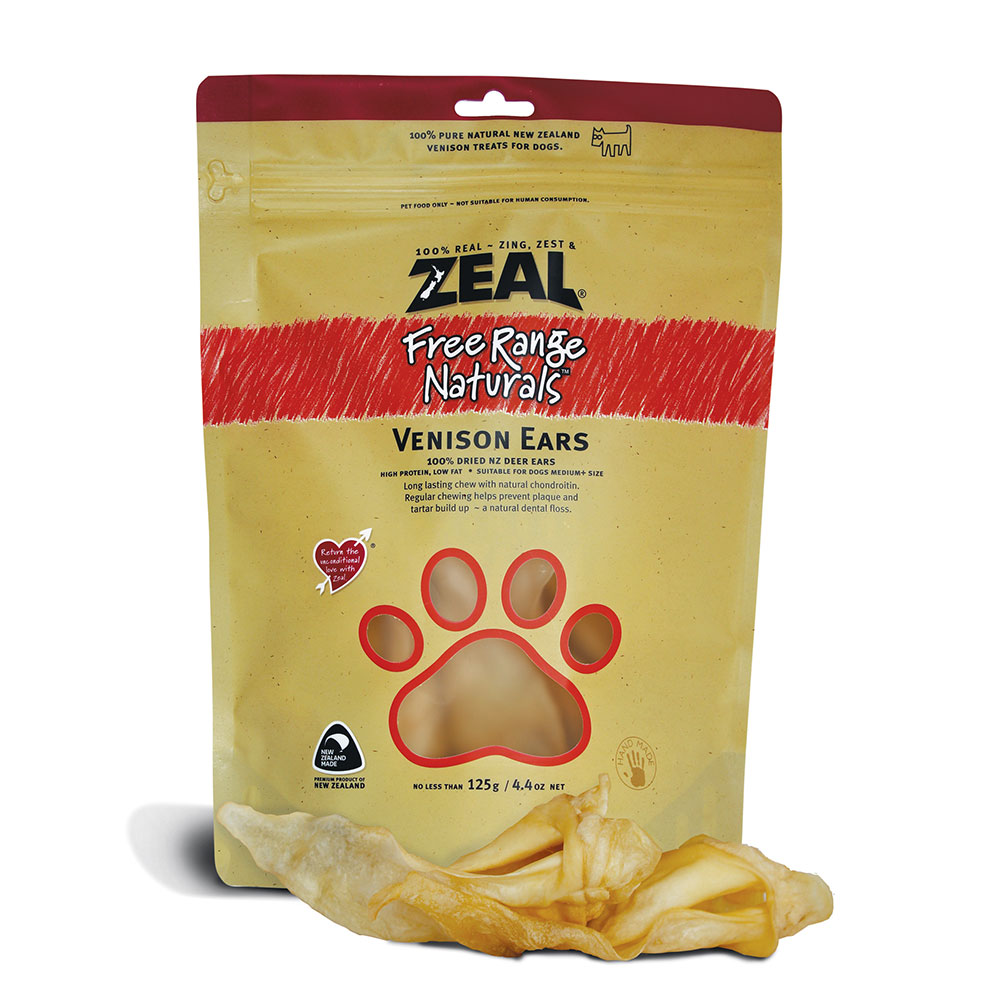 Zeal Venison Ears (4-6pcs) Dog Treat 125G