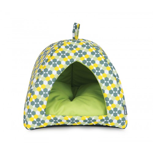 EMPETS HOUSE WITH CUSHION 43X43X35h (I02M) Green