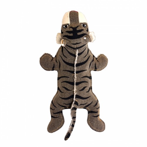 DUVO DOG TOY CANVAS TIGER